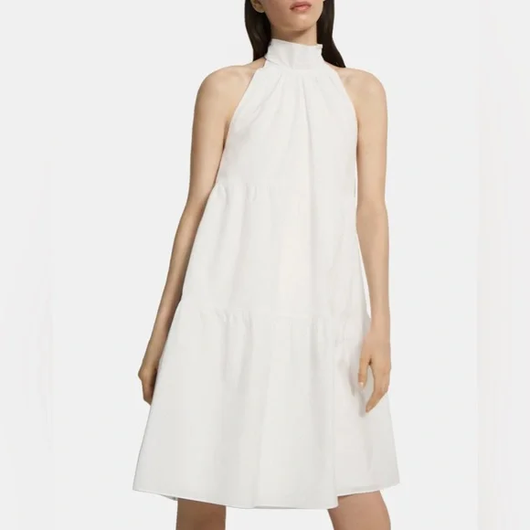 slim fit dress slacks Cross Halter Neck Tiered Maxi Dress main image 1